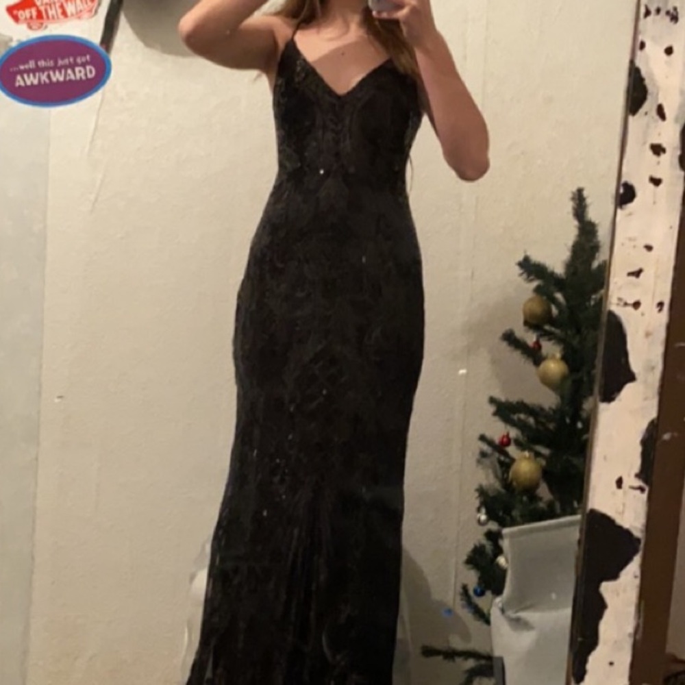 Elegant Black Evening Gown